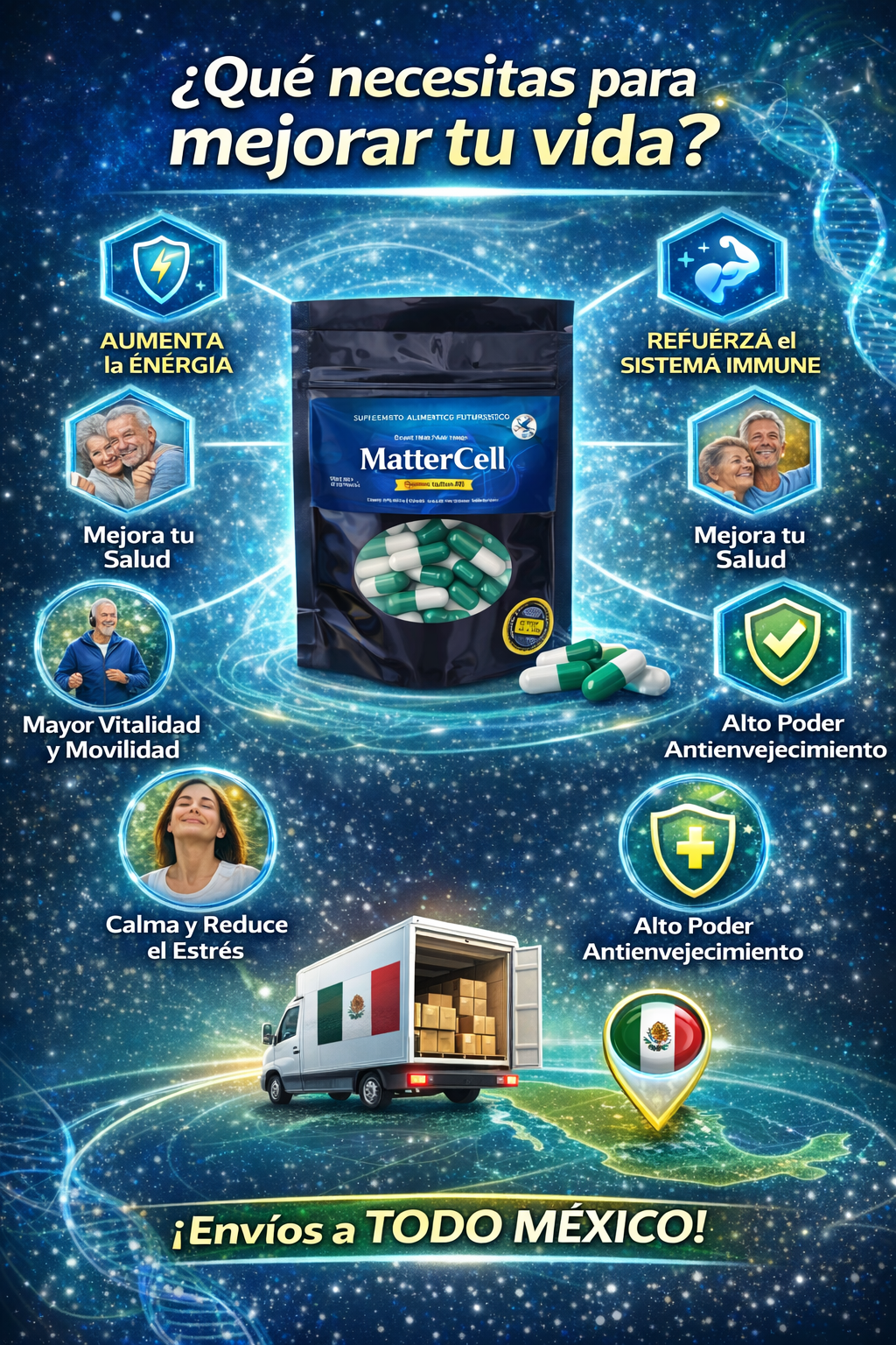 Células Madre MatterCell™ – con Alga AFA para Regenerar tu Energía Natural